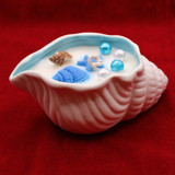 Muschel Kerze "Blue Sea"